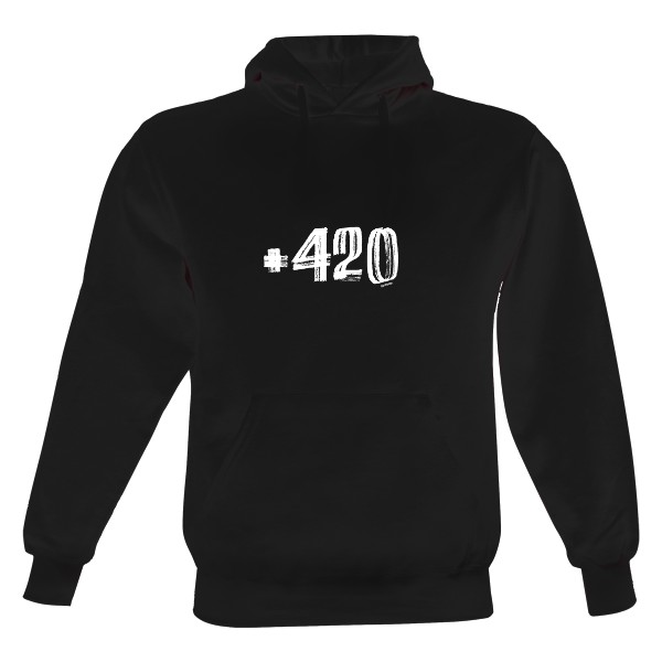Pánská mikina s kapucí Just Hoods s potiskem 420