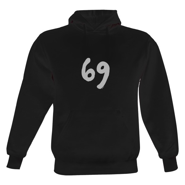 Pánská mikina s kapucí Just Hoods s potiskem 69