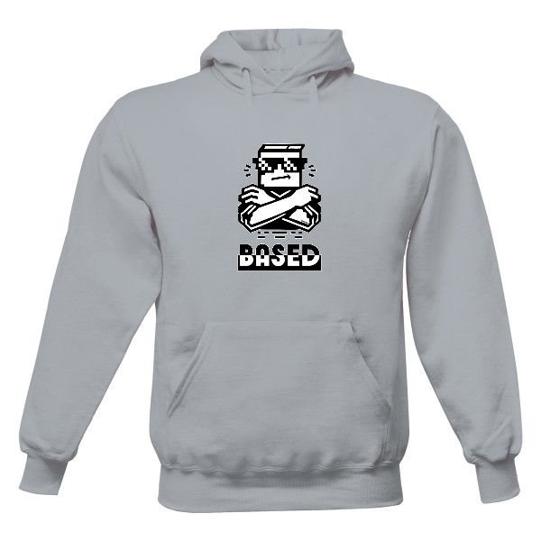Pánská mikina s kapucí Just Hoods s potiskem Based
