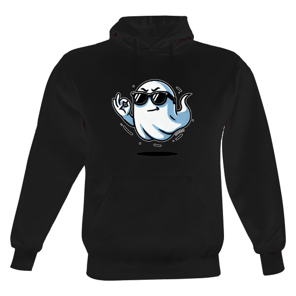 Pánská mikina s kapucí Just Hoods s potiskem Duch