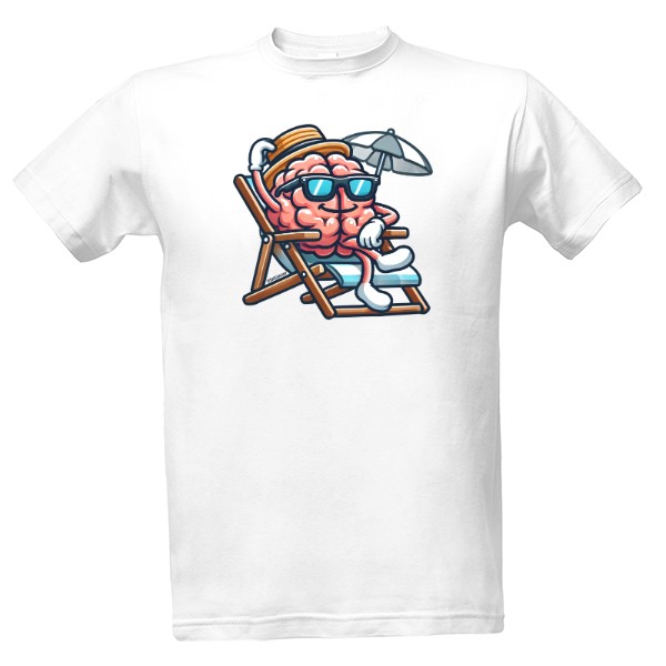 Tričko s potiskem Cool mozek