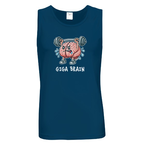Tričko s potiskem Giga brain