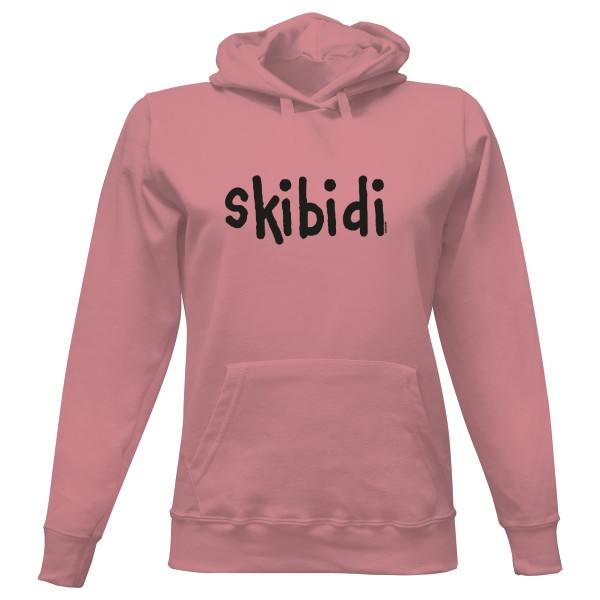 Dámská mikina s kapucí s potiskem Skibidi